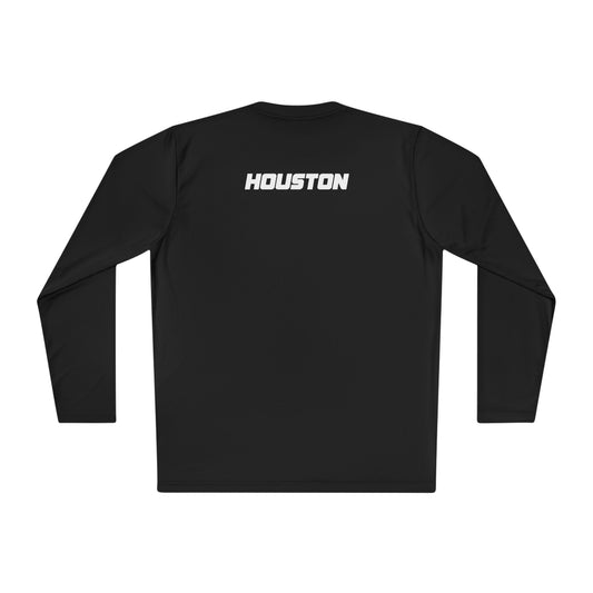 Houston NNDYM Fit Black Long Sleeve Sport Tee